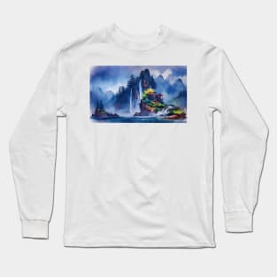 peaceful mountain Long Sleeve T-Shirt